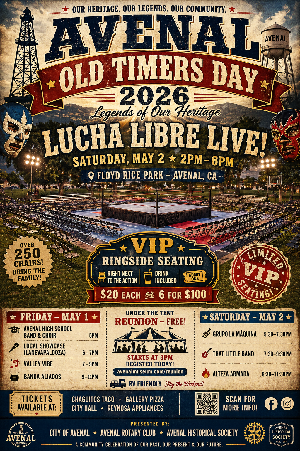 Old Timers Day 2026 – Full Event Poster