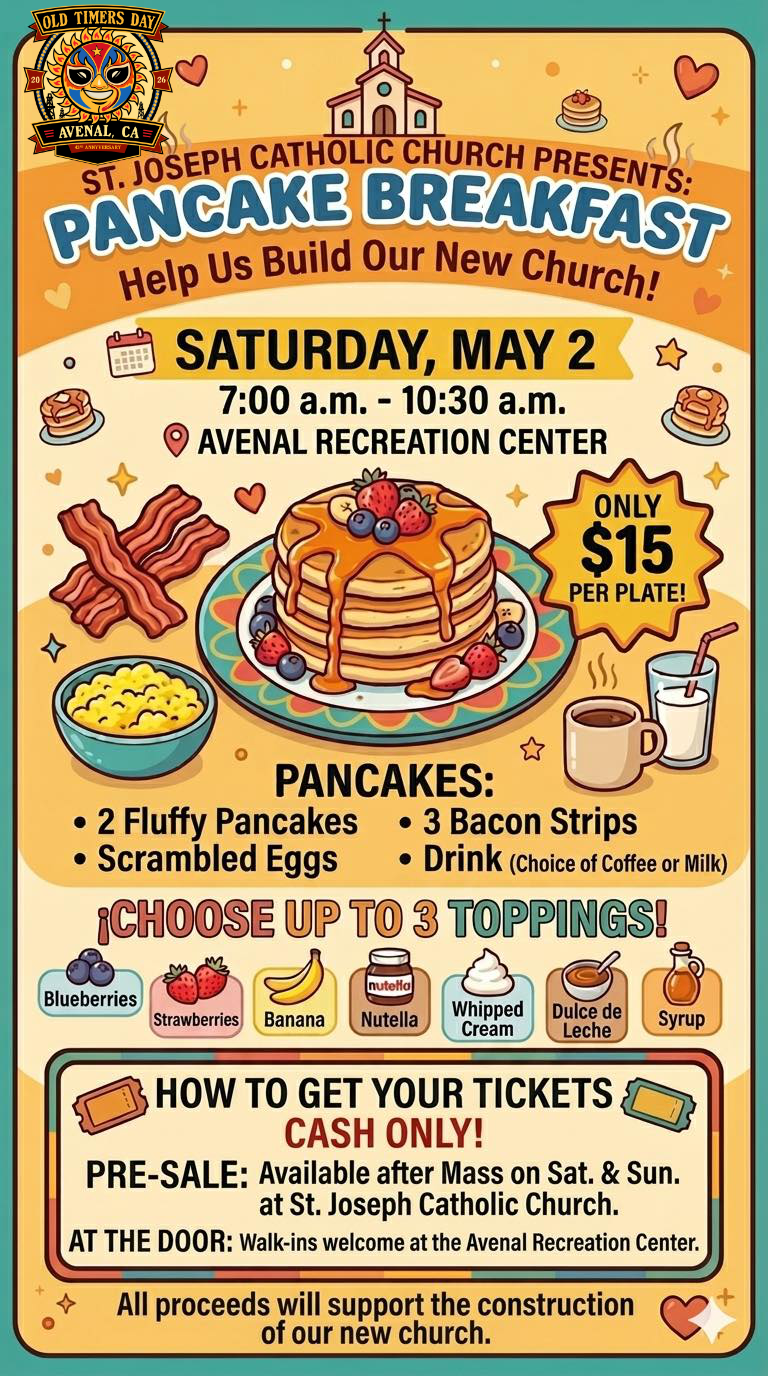 Pancake Breakfast — St. Joseph Catholic Church